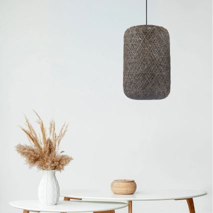Pakaramā lustra uz vadiņa ELLEN 1xE27/20W/230V, Ø 30 cm, antracīts