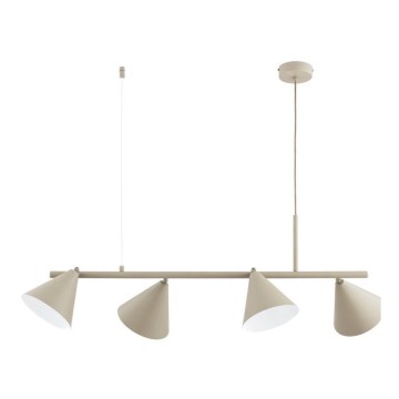 Pakaramā lustra ZELTA 4xE27/15W/230V bēša