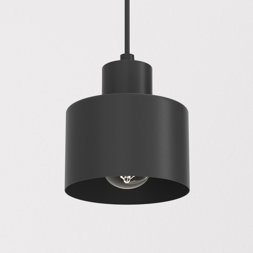 Pakaramais ar kabeli PARKLA 1xE27/15W/230V melns