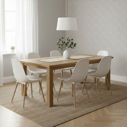 Pakaramais gaismeklis AIDA uz vada 1xE27/60W/230V Ø35 cm ozols/brūns/balts