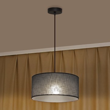 Pakaramais gaismeklis ALBA ar vadu, 1xE27/15W/230V, Ø 40 cm, pelēks