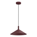 Pakaramais gaismeklis ANEGA 1xGX53/15W/230V Ø 30 cm, burgundijas krāsā
