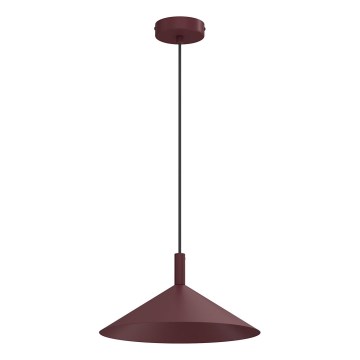 Pakaramais gaismeklis ANEGA 1xGX53/15W/230V Ø 30 cm, burgundijas krāsā