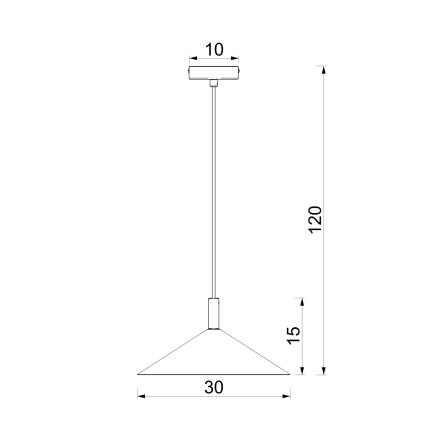 Pakaramais gaismeklis ANEGA 1xGX53/15W/230V Ø 30 cm, burgundijas krāsā