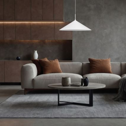 Pakaramais gaismeklis ar kabeli CAPITAL 1xGX53/15W/230V Ø 60 cm, balts