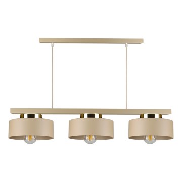 Pakaramais gaismeklis ar kabeli IGNIA 3xE27/60W/230V taupe