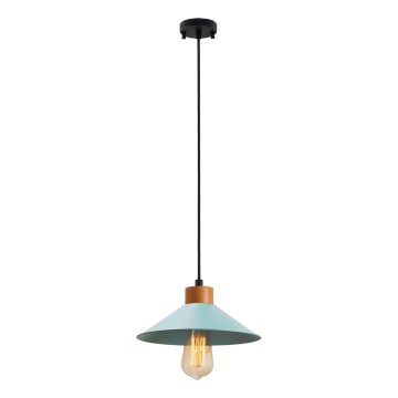 Pakaramais gaismeklis ar kabeli MANAVGAT 1xE27/40W/230V zila/brūna