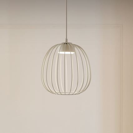 Pakaramais gaismeklis ar kabeli OVELLA 1xGX53/10W/230V Ø 25 cm krēmkrāsas