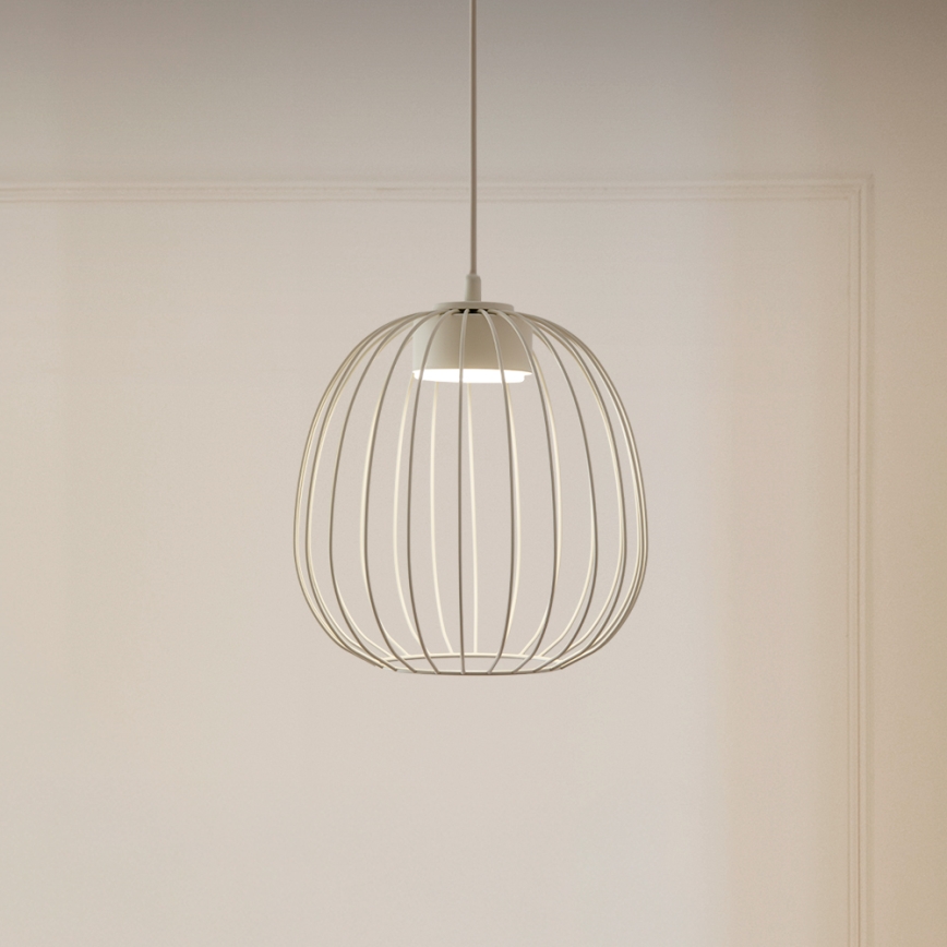 Pakaramais gaismeklis ar kabeli OVELLA 1xGX53/10W/230V Ø 25 cm krēmkrāsas