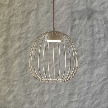 Pakaramais gaismeklis ar kabeli OVELLA 1xGX53/10W/230V Ø 25 cm krēmkrāsas