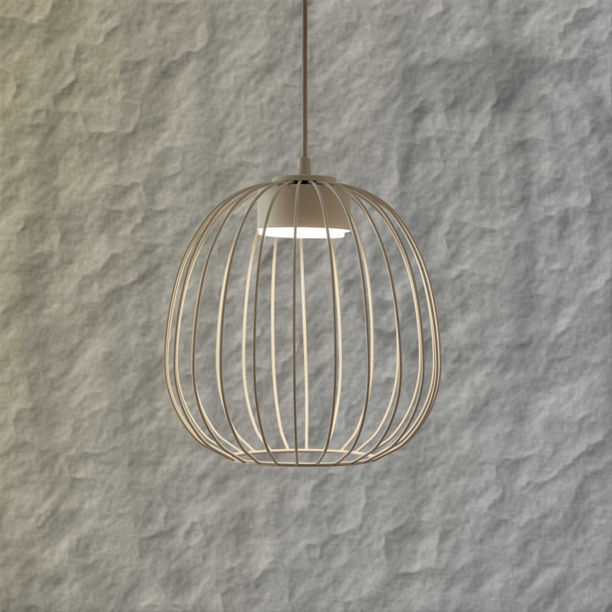 Pakaramais gaismeklis ar kabeli OVELLA 1xGX53/10W/230V Ø 25 cm krēmkrāsas