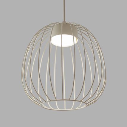 Pakaramais gaismeklis ar kabeli OVELLA 1xGX53/10W/230V Ø 25 cm krēmkrāsas