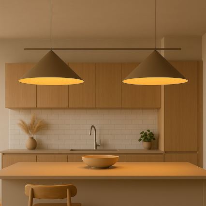 Pakaramais gaismeklis ar vadu CAPITAL 2xGX53/15W/230V taupe