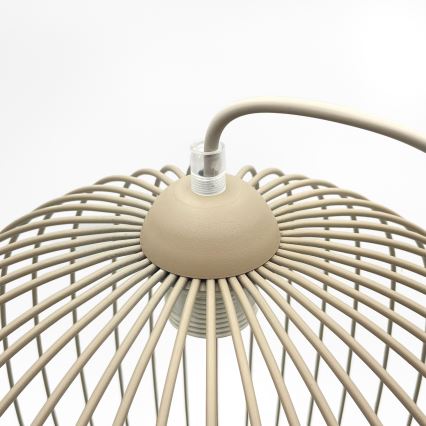 Pakaramais gaismeklis ar vadu DESTELLO 1xE27/15W/230V Ø 33 cm, bēšs