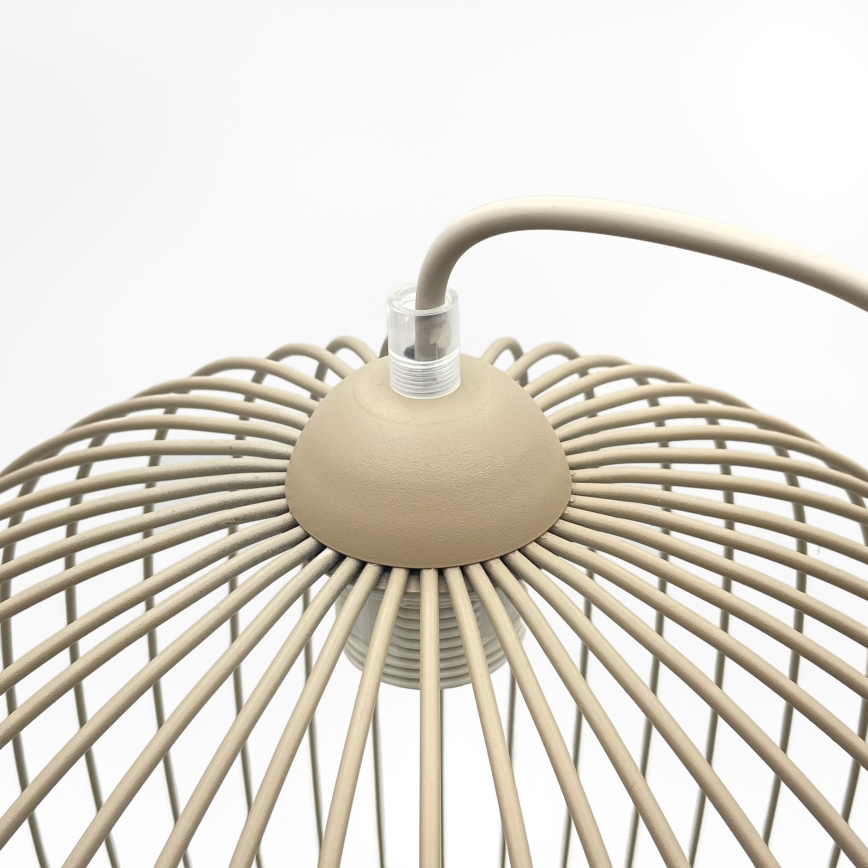 Pakaramais gaismeklis ar vadu DESTELLO 1xE27/15W/230V Ø 33 cm, bēšs