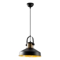 Pakaramais gaismeklis ar vadu DODO 1xE27/40W/230V melns/bronza