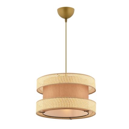 Pakaramais gaismeklis ar vadu HALO 1xE27/60W/230V, brūns/bēšs