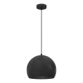 Pakaramais gaismeklis ar vadu SOOL 1xE27/15W/230V Ø 27 cm melns