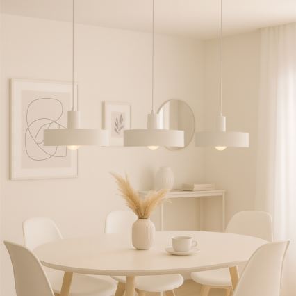 Pakaramais gaismeklis ARCANE ar vadu 3xE27/60W/230V, balts