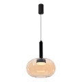 Pakaramais gaismeklis BUENO 1xGX53/9W/230V, Ø 25 cm, dūmakaini bēšs