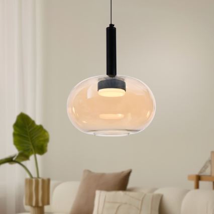 Pakaramais gaismeklis BUENO 1xGX53/9W/230V, Ø 25 cm, dūmakaini bēšs