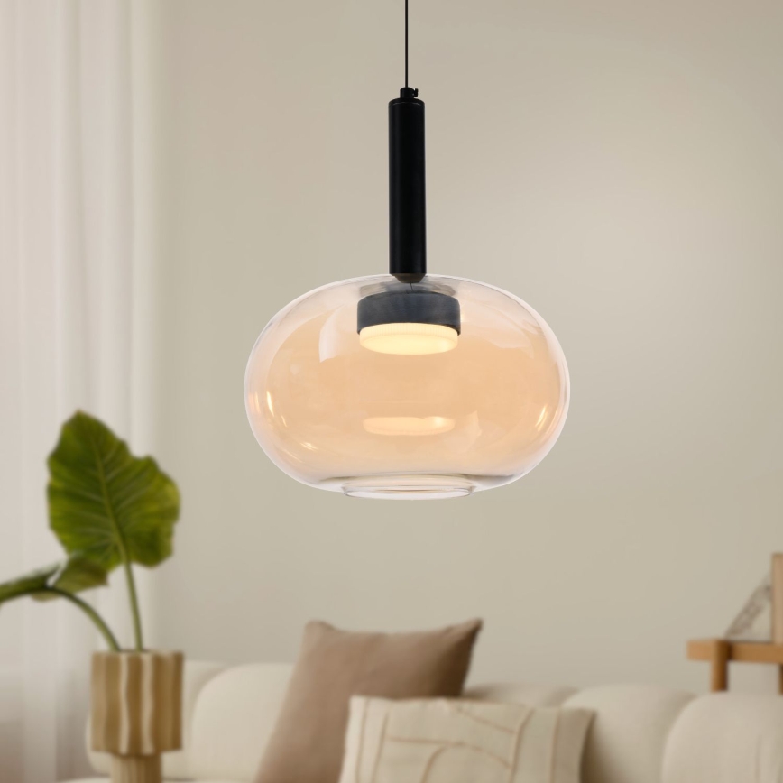 Pakaramais gaismeklis BUENO 1xGX53/9W/230V, Ø 25 cm, dūmakaini bēšs