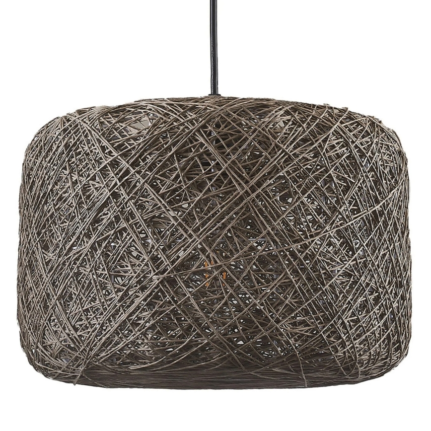 Pakaramais gaismeklis CLEA uz vada 1xE27/20W/230V Ø 30 cm antracīts