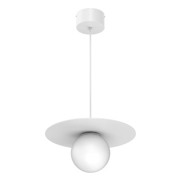 Pakaramais gaismeklis FLAT 1xE27/15W/230V balts