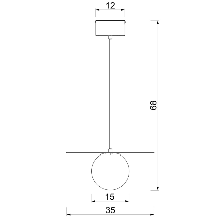 Pakaramais gaismeklis FLAT 1xE27/15W/230V balts