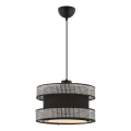 Pakaramais gaismeklis HALO uz kabeļa 1xE27/60W/230V melns/pelēks