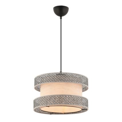 Pakaramais gaismeklis HALO uz vada 1xE27/60W/230V bēšs/pelēks