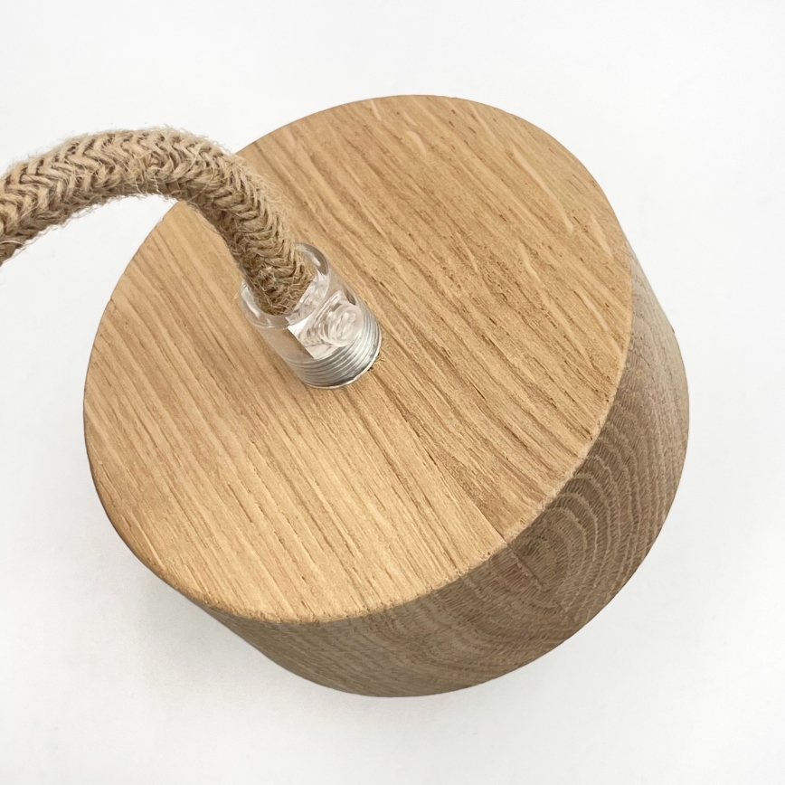 Pakaramais gaismeklis LOOMIS uz vada, 5xE27/15W/230V, 130 cm, bēšs/ozols