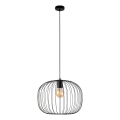 Pakaramais gaismeklis OVELLA 1xE27/15W/230V Ø 46 cm melns