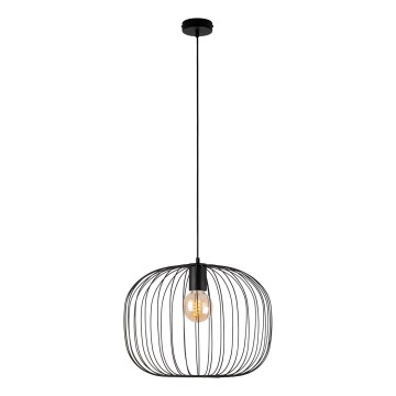 Pakaramais gaismeklis OVELLA 1xE27/15W/230V Ø 46 cm melns
