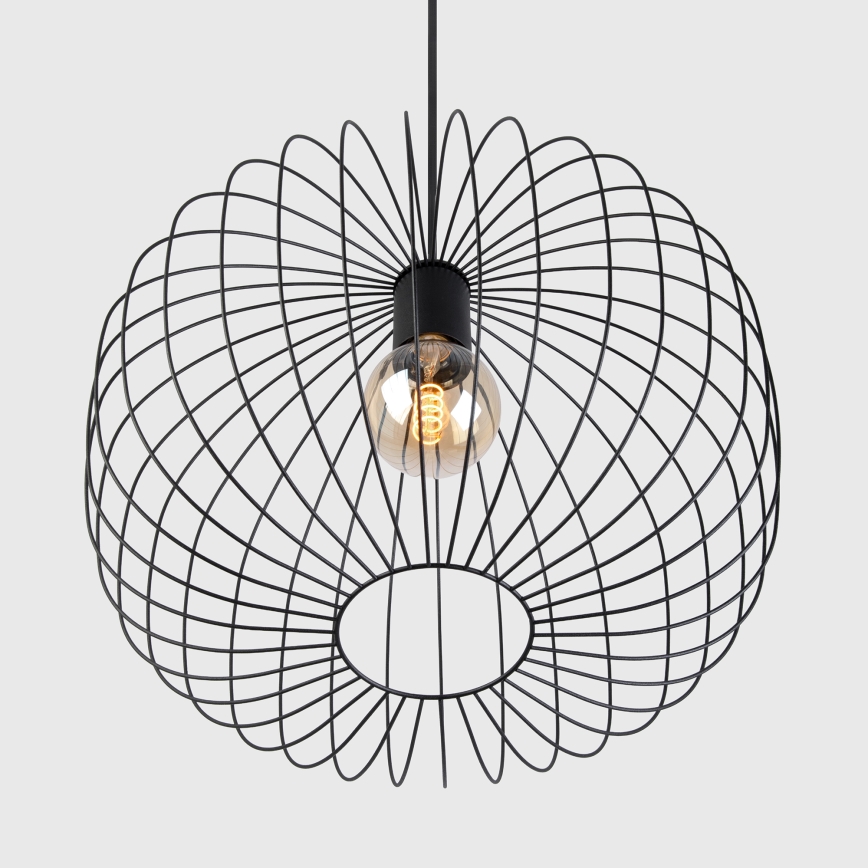 Pakaramais gaismeklis OVELLA 1xE27/15W/230V Ø 46 cm melns