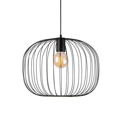 Pakaramais gaismeklis OVELLA 1xE27/15W/230V Ø 46 cm melns