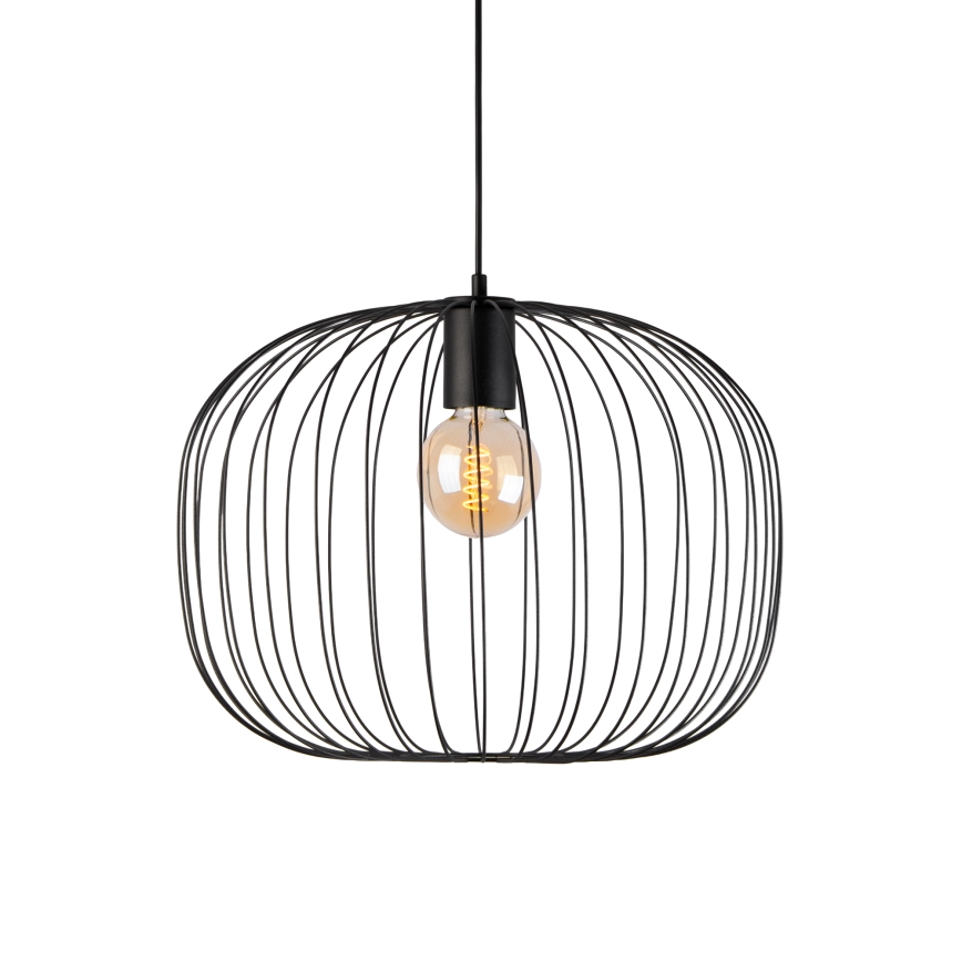 Pakaramais gaismeklis OVELLA 1xE27/15W/230V Ø 46 cm melns