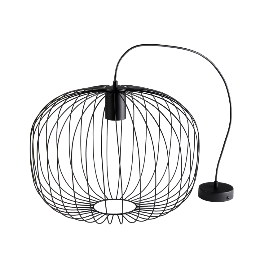 Pakaramais gaismeklis OVELLA 1xE27/15W/230V Ø 46 cm melns