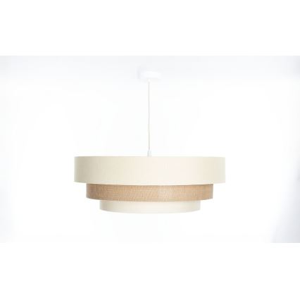 Pakaramais gaismeklis TRINITI ar vadu 1xE27/60W/230V Ø 40 cm krēmkrāsas/bēšs