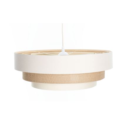 Pakaramais gaismeklis TRINITI ar vadu 1xE27/60W/230V Ø 40 cm krēmkrāsas/bēšs
