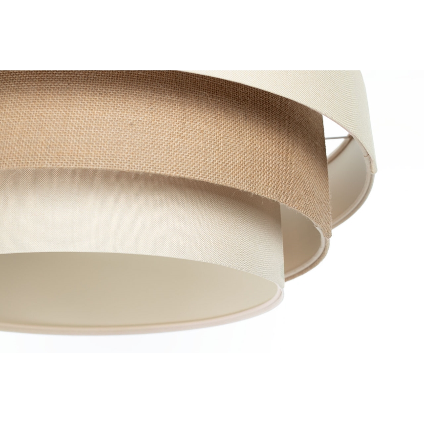 Pakaramais gaismeklis TRINITI ar vadu 1xE27/60W/230V Ø 40 cm krēmkrāsas/bēšs