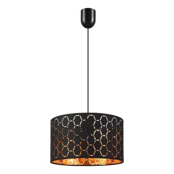 Pakaramais gaismeklis ULLE uz vada 1xE27/15W/230V, melns