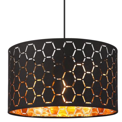 Pakaramais gaismeklis ULLE uz vada 1xE27/15W/230V, melns