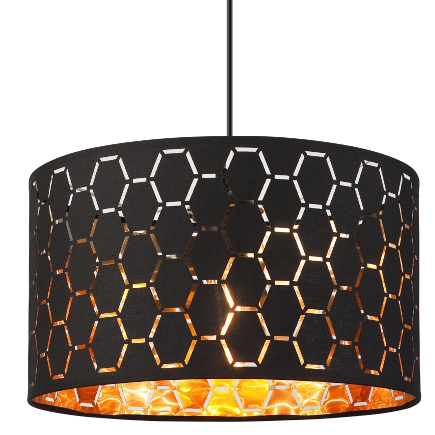 Pakaramais gaismeklis ULLE uz vada 1xE27/15W/230V, melns