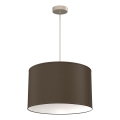 Pakaramais gaismeklis uz kabeļa ARDEN 1xE27/15W/230V Ø 40 cm, bēšs/brūns