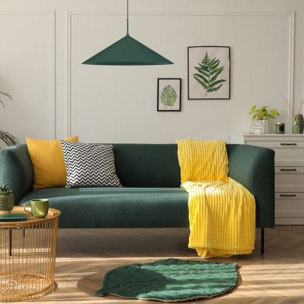 Pakaramais gaismeklis uz kabeļa CAPITAL 1xGX53/15W/230V Ø 60 cm zaļš