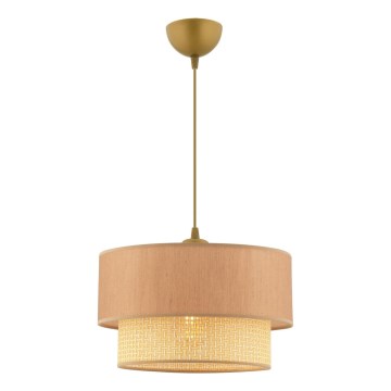 Pakaramais gaismeklis uz kabeļa ECHO 1xE27/60W/230V bēšs