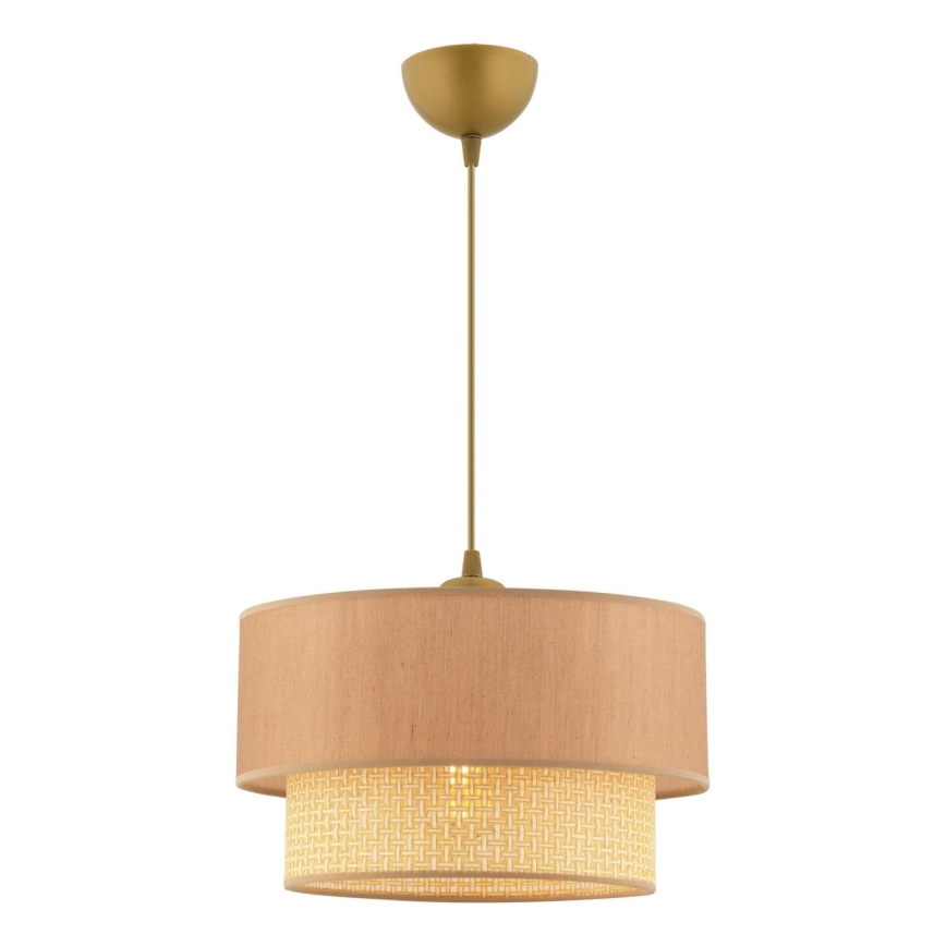 Pakaramais gaismeklis uz kabeļa ECHO 1xE27/60W/230V bēšs