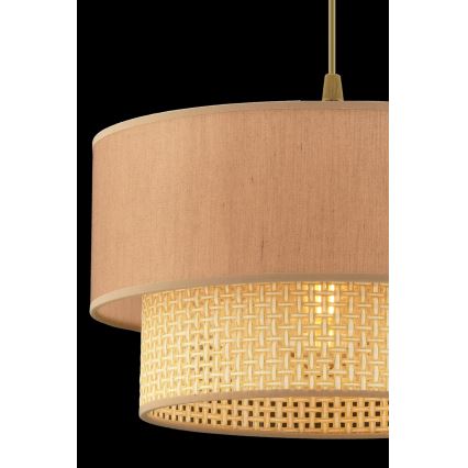 Pakaramais gaismeklis uz kabeļa ECHO 1xE27/60W/230V bēšs