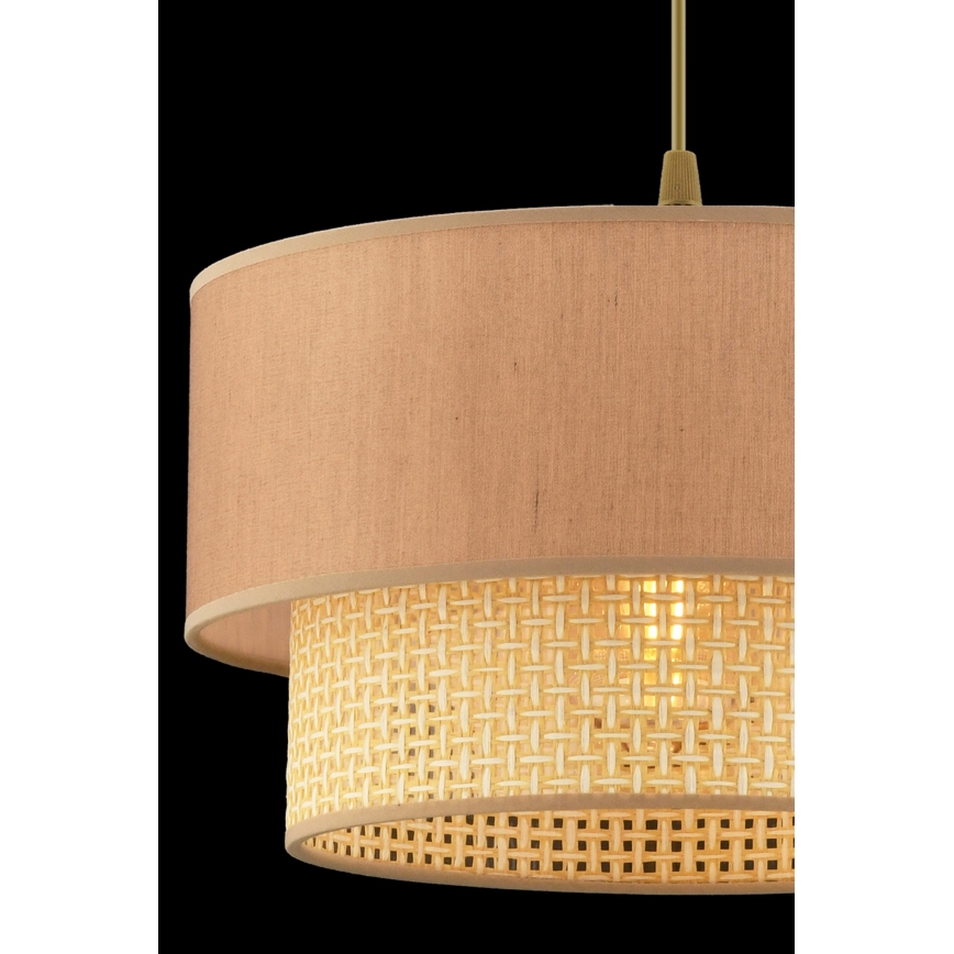 Pakaramais gaismeklis uz kabeļa ECHO 1xE27/60W/230V bēšs